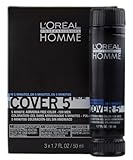 Loreal Homme Cover 5 - Ammonia Free 5-minute Color for Men (4 Dark Brown)