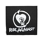 RISE AGAINST Logo Iron On Sew On Punk Rock Embroidered Patch 3"/7.5cm x 2.9"/7cm BY MNC SHOP
