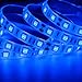 SUPERNIGHT LED Light Strip Blue, 16.4ft/5M SMD 5050 60Leds/M Blue Waterproof Led Flexible Flash 300 LEDs Rope Lights for TV, Bed Room, Car, Boat, Christmas Tree, Wedding Decro