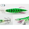 JSHANMEI-10-Pieces-10cm-Glow-in-Dark-Luminous-Tail-Squid-Jigs-Fishing-Lures-Shrimp-Prawn-Tackle-Hooks