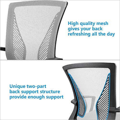 KaiMeng Ergonomic Grey Office Clearance Mesh Computer Lumbar Support