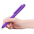 MoKo Holder Case for Apple Pencil 1st Generation, Retractable Apple Pencil 1st Generation Case Protective iPad Pencil Sleeve Skin Cover with Sturdy Clip, Violet