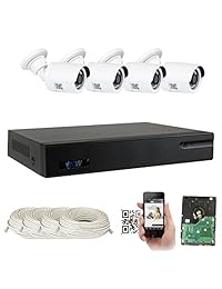 GW Security HD IP 4K NVR 5MP Sistema de Seguridad con IP PoE 5MP 1080P Cámaras de Seguridad