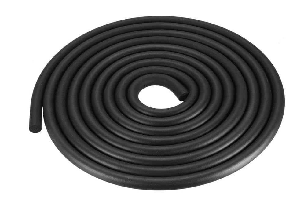 Boxonly Sponge Foam Solid Rubber Sealing Strip Diameter 9mm Foam Rubber Seal Weather Strip Length 3M