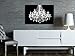 wall26 Canvas Print Wall Art Black & White Chandelier Silhouette Decorative Lights Digital Art Modern Art Chic Relax/Calm Multicolor for Living Room, Bedroom, Office - 24