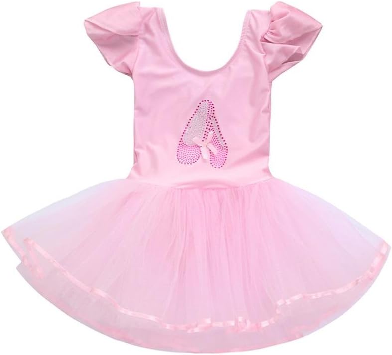 Baby Ballet Dress, Toddler Girls Gauze Leotards Ballet Bodysuit Dancewear Dress Clothes Outfits