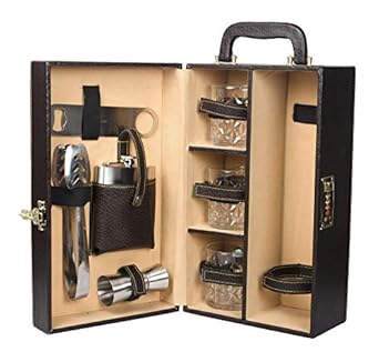 Black Butterfly Beer Tender Bar Accessories Set, Brown