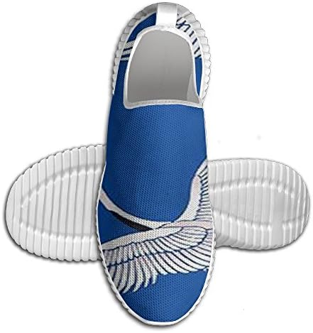 Fashion Japanese Crane Pattern Men's Running Shoes Breathable Training Shoes Hip Hop Gym Sneakers Christmas Gifts For High School Boys