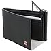 Mens Leather Wallet Spring Money Clip Z Shape Trifold Bifold 11 Card Slots 2 IDs Black