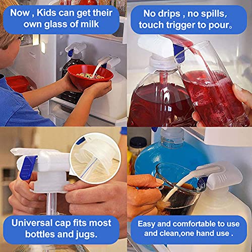 Facynos Electric Drink Dispenser 2 Packs Electric Tap Automatic Milk