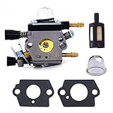 FitBest Carburetor With Gaskets Fuel Filter Primer Bulb For Stihl BG45 BG46 SH55 BG65 BG85 Replaces ZAMA CIQ-S68G