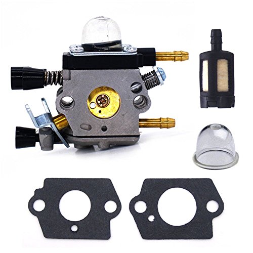 FitBest Carburetor With Gaskets Fuel Filter Primer Bulb For Stihl BG45 BG46 SH55 BG65 BG85 Replaces ZAMA CIQ-S68G