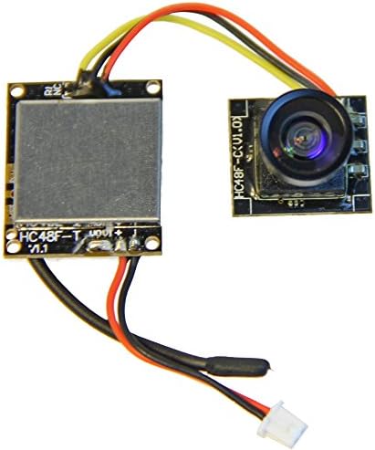 Thriverline FPV AIO Camera 600TVL CMOS Micro Cam 5.8GHz 48CH 25mW Transmitter Switchable Raceband P / N for Blade Inductrix Tiny Whoop etc