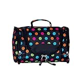 Everest Deluxe Toiletry Bag, Polkadot, One Size