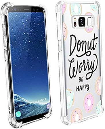 Golbsky Samsung Galaxy S8 Plus Case Clear Soft TPU Fashionable Print Back Cover (Samsung Galaxy S8 Plus, 2)
