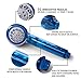 Shower Head - Universal Handheld Water Filter Shower Head with Replaceable 3-Stage Filter Cartridge To Remove Chlorine, Fluoride & Metals- Top Shower Water Purifier + BONUS: 1 Shower Filter (Blue)