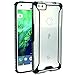 Poetic Affinity-Google-Pixel-Black Case, Affinity Series Premium Thin/No Bulk/Slim fit/Clear/Dual Material Protective Bumper Case - Black