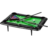 Classic Play On Mini Pool Table Game Set - 7.62" x 5.25" (6 Sets) - Fun &amp; Portable Design, Ideal for Kids Toy, Party Favors, and Family Game Nights
