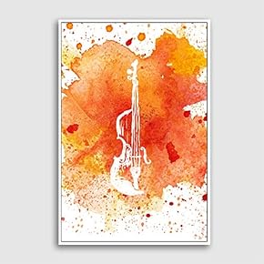 Framed Canvas Home Artwork Decoration Watercolor Canvas Wall Art for Living Room, Bedroom - 16x24 inches