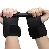 W-ShiG A Pair Training Weight Lifting Gloves Bar,Wrist Straps,Wrap Hand Wrist Support Protection with Breathable Comfort Belts for Woman Man