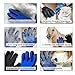 Pet Grooming Glove, Gentle De-Shedding, Hair Remover, and Massage Brush for Dog, Cat, Horses - Long & Short Fur - 1 Pair - Your Pet Will Love It