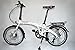 Origami Gazelle 20 Inch Lightweight Aluminum Folding Bicycle (White with Red Accents)thumb 4