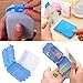 Poxilc Pill Case, 2 Packs Portable Tablet Medicine Vitamin Pill Organizer Container Pill Box 8 Compartments for Travel, Business (Blue&Orange)
