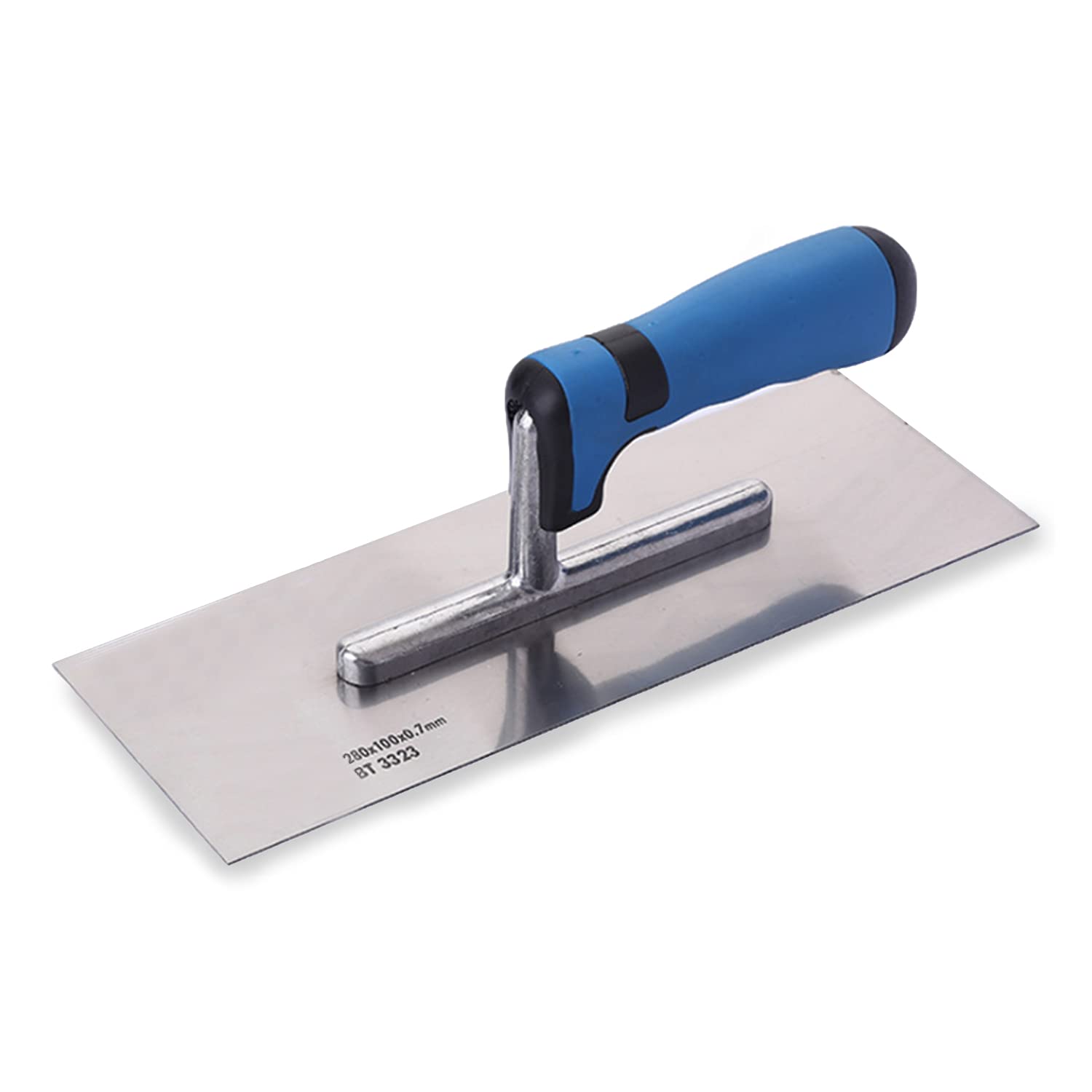 Finishing Trowel, 280x100mm Plastering Trowels 11-inch Concrete Plaster Hand Tool with Soft Grip Handle.