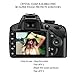 TedGem Screen Protector for Nikon D3100 D3200 D3300 D3400, 2pcs Ultra-Clear Anti-scratch LCD Tempered Glass Film for DSLR Camera,No-Bubble,9H Hardness,Crystal Clear Glass