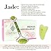 NEW AND IMPROVED WITH BEARINGS!! BONUS!! MAKEUP BAG AND HEADBAND JADE ROLLER AND GUA SHA STONE 100% Natural | Face Eye Neck Beauty Roller For Slimming & Firming | Rejuvenate Skin & Remove Wrinkles