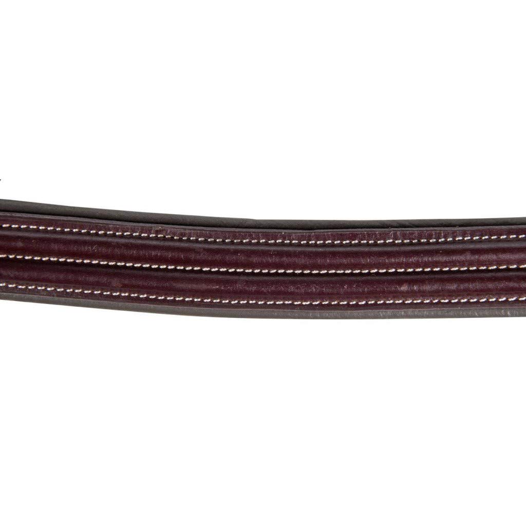 HKM Leather headcollar -Veronika- Cob Brown