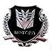 3d Car Metal Transformers Decepticons Emblem Badge Decal Sticker （A Pair)