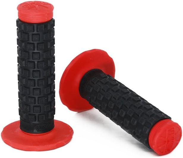 2pcs 7/8" Universal Motorcycle Hand Bar Grips Pillow Grip Anti-slip Rubber Racing Grip For Dirt Bike Motocross Honda CR80R/85R, CRF150R, CR125R/250R, CRF450R（Red）: Automotive
