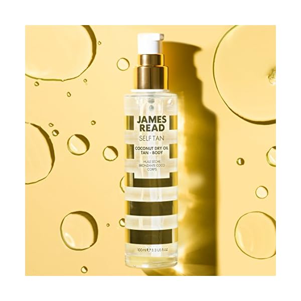 James Read Coconut Dry Oil Self Tan for the Body, Light Tone, 100ml