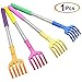 Wpeng 1Pcs Back Scratcher Portable Stainless Steel Extendable Telescopic Backscratcher Plastic(Color Random)