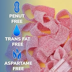 Sour Belts Candy Bulk - Cherry Sour Strips - 1.3 Lb
