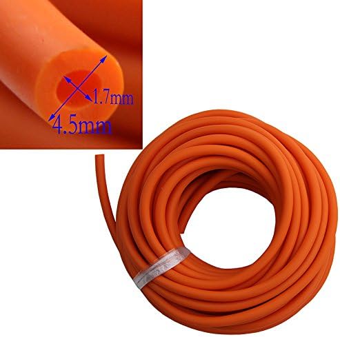 UP100 10 Meters & 32 Feet Rubber Latex Tube 4.5mm OD 1.7mm ID ELASTICA Bungee Slingshot Catapult Outdoor Hunting Rubber Tubing Replacement