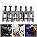 Alomejor Guitar Saddle Bridge Set 6PCS Metal Roller Bridge Repair Parts for Tele 6 String Guitar Replacement Use(Black)thumb 4