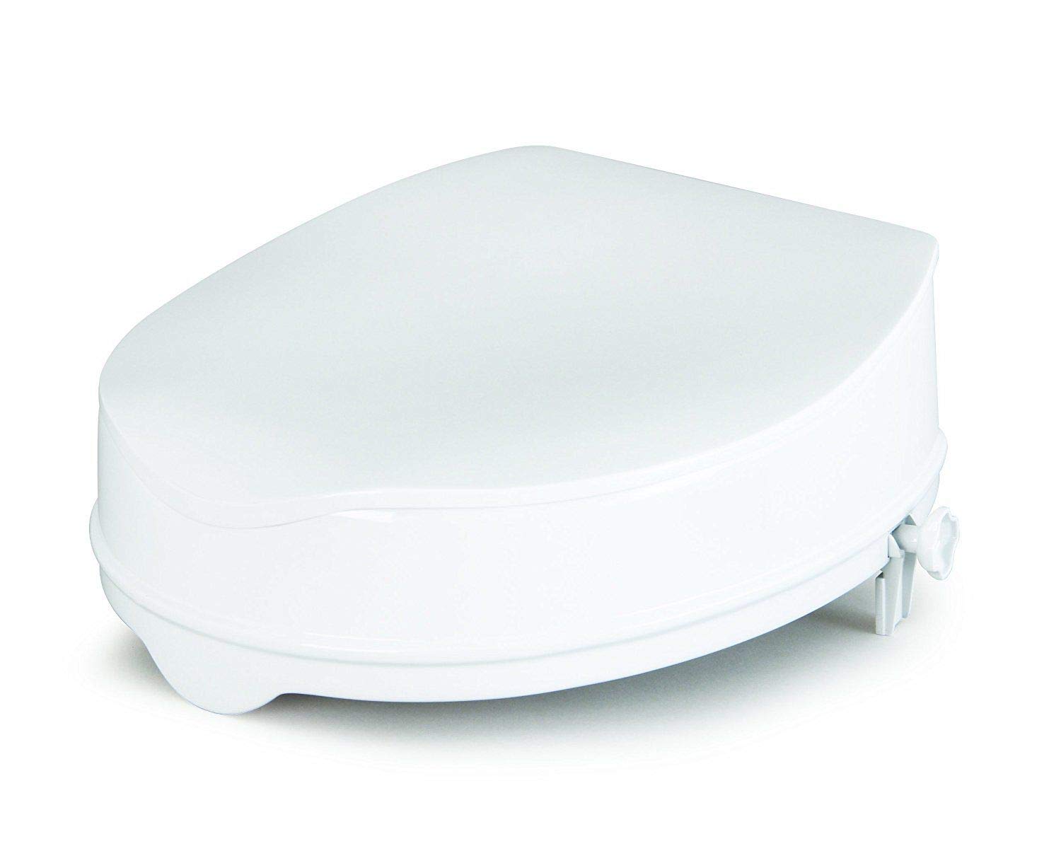 Homecraft Savanah Raised Toilet Seat with Lid, 5 1/4 in., High Elevated