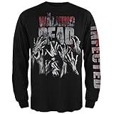 The Walking Dead I'm Infected Long Sleeve Black Shirt