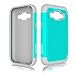 Galaxy J1 Case, Samsung J100 Case, ZeopoCase Hybrid Armor Hrad and Soft Dual Layer Defender Protective Case Cover for Samsung Galaxy J1 (2015) / J100) (Teal)