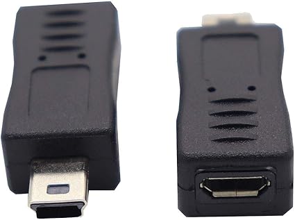 Amazon Vivisun Mini Usb To Micro Usb変換アダプタ Mini オス To Micro メス アダプタ ９０ ｌ型 ストレート Vivisun パソコン 周辺機器 通販