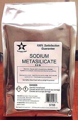 Sodium Metasilicate 15 Lb Consists of 3- 5 Lb Packs 9790
