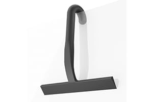 Shower Squeegee for Glass Doors - Ergonomic Round Grip, All-in-One Silicene Design with Built-in Hook Design for Easy Hanging