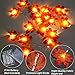 2 Pack Maple Leaves Garland String Lights 40 LED Lights 20ft Waterproof Fall Decoration Seasonal Lights for Holiday Party Indoor Outdoor Decor Birthday Gift 3AA Battery Operated