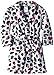 Komar Kids Girls' Leopard Velvet Fleece Robe