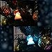 JOYIN Christmas Set of 12Pcs Spun Angel Ornament, Clear Angel Hanging Ornaments with LED Lights for Christmas Tree Decorations, Xmas Party Favor