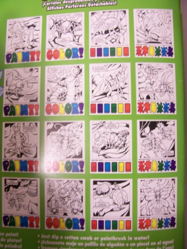 Savvi Magic Paint Posters with over 50 Bonus Tattoos ~ Bugs (8.5" x 11")