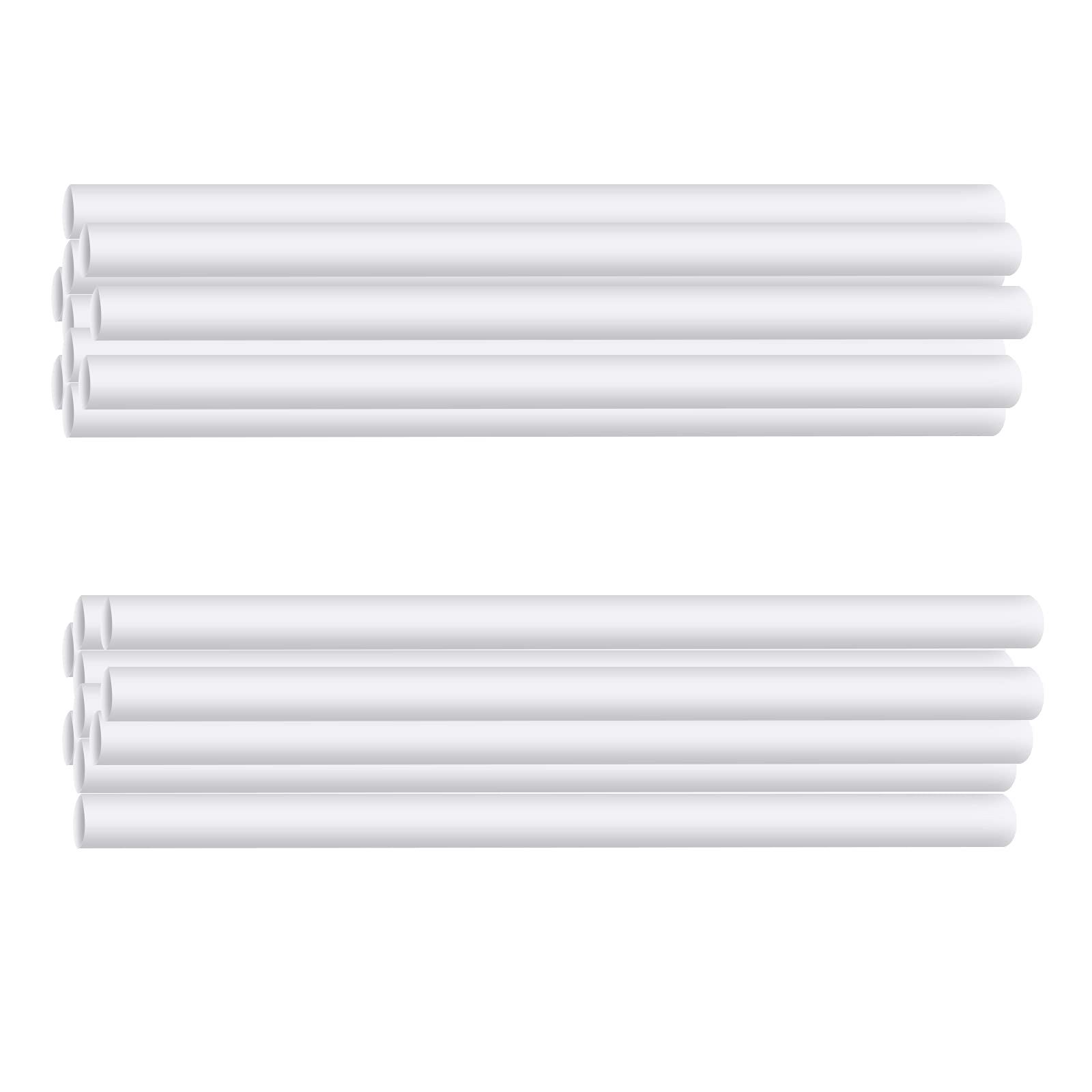 Karjiaja 20 PCS White Cake Dowel Rods Easy Cut Plastic Cake Stand Sticks Cake Support Dowels Cake Support Rods Cake Dowel Straws Cake Stacking Dowels Cake Rods For Tiered Cake Stacking