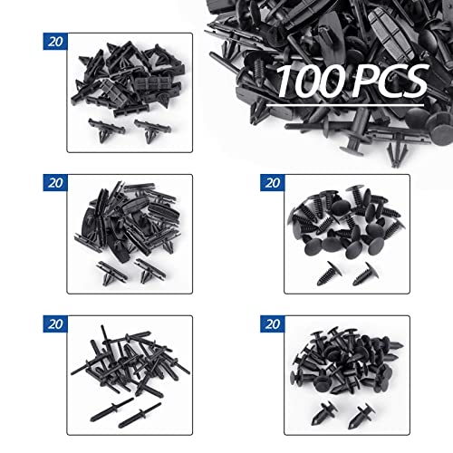 GoaMotors 121 Pcs Wrangler Grille Fastener Retainer Clips, 4...